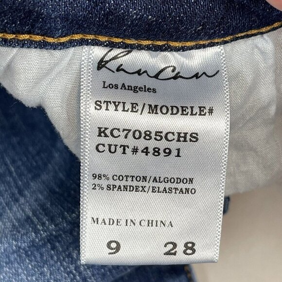 KanCan Womens Size 9 / 28  High Rise Skinny Jeans Medium Dark Wash Cut 4891 - Picture 8 of 11